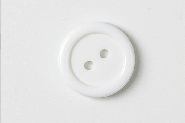 Plastic white button